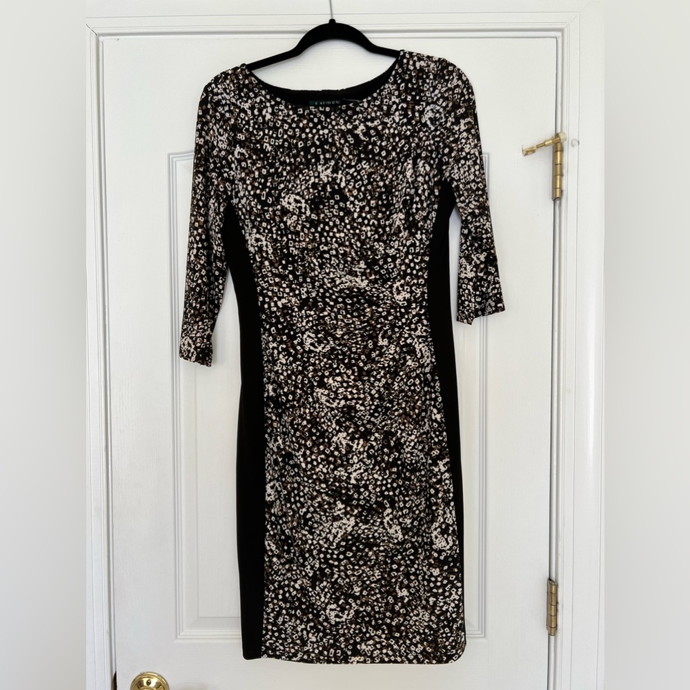 Ralph Lauren black/pattern dress: worn twice